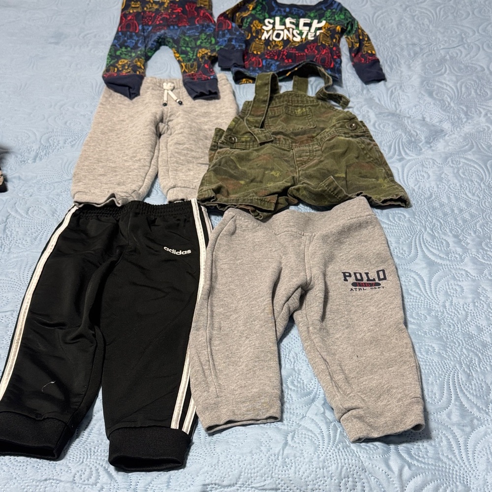 Polo by Ralph Lauren Gray Kids Joggers with Logo